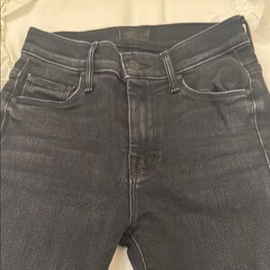 MOTHER Black Flare & Wide Leg Jeans